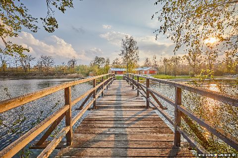 Gemeinde Marktl Landkreis Altötting Marktler Badesee Steg (Dirschl Johann) Deutschland AÖ